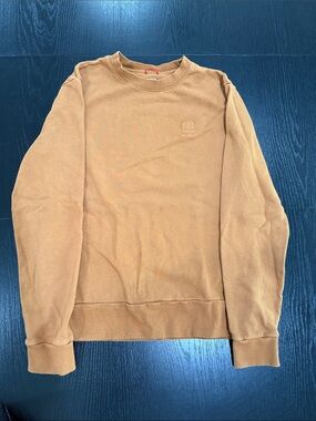 Topo Designs Men's Crewneck Sweatshirt in Tan Brown